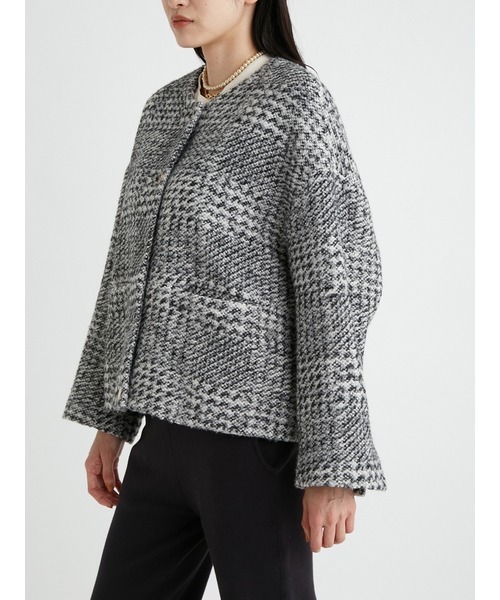 Mila Owen（ミラオーウェン） ツイードジャケット 0 ブラック
