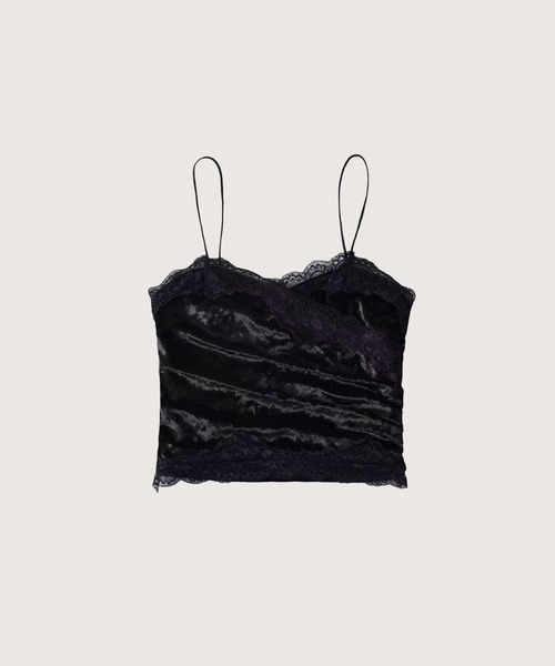 キャミソール Romantic Lace Piping Cami