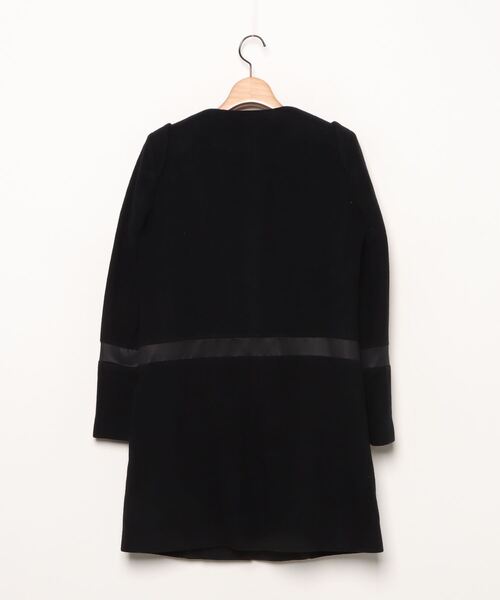 「muller of yoshiokubo」 ノーカラーコート 36 ブラック レディース_画像2