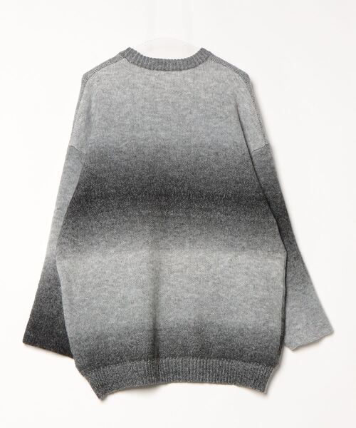 「ADRER」 長袖ニット S シルバー メンズ_画像2