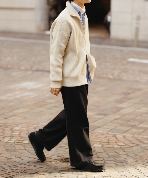 アイボリー カーディガン epnok ニットカーディガン LARGE アイボリー メンズ : ZOZOTOWN Yahoo