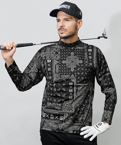 FR2 GOLF ペイズリー メタルロゴ モックネック XL FR2 GOLF ペイズリー メタルロゴ モックネック XL