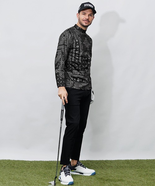 N724 DIVINER GOLF セットアップ ペイズリー ネイビー 総柄 N724 DIVINER GOLF セットアップ ペイズリー ネイビー 総柄 N724