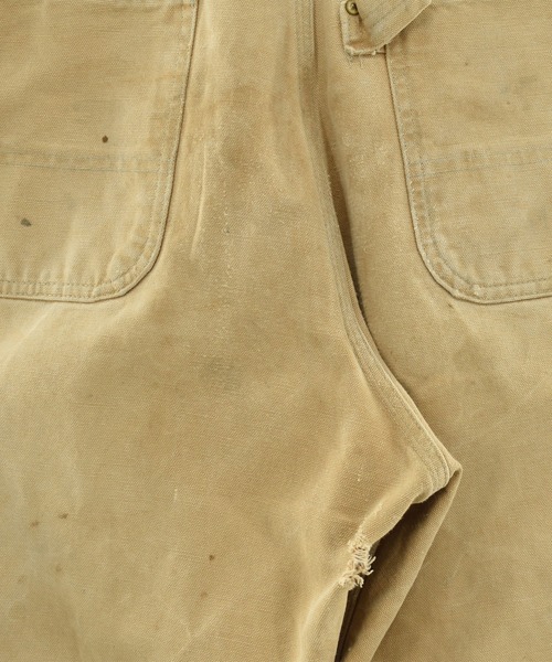 ★貴重★ Carhartt ビンテージ　サロペット　USA ダブルニー　1970 70s USA製 carharttカーハート 山ポケ キルティングライナー
