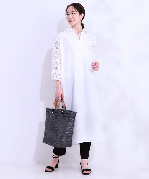 SHOO・LA・RUE（シューラルー） ワンピース 夏 お袖レースが上品な