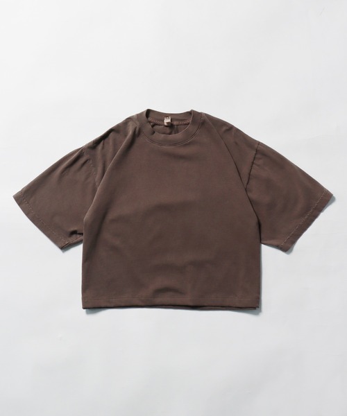 tシャツ LOS ANGELES APPAREL/ロサンゼルスアパレル 6.5OZ GARMENT DYE CREW NECK CROPPED TEE