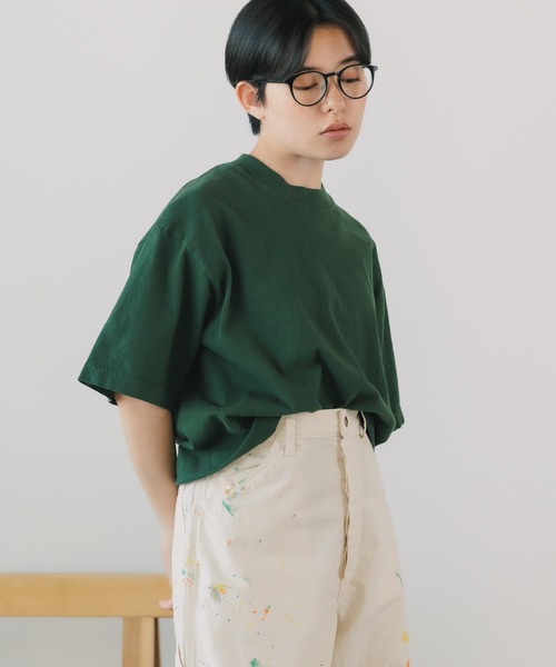 tシャツ LOS ANGELES APPAREL/ロサンゼルスアパレル 6.5OZ GARMENT DYE CREW NECK CROPPED TEE