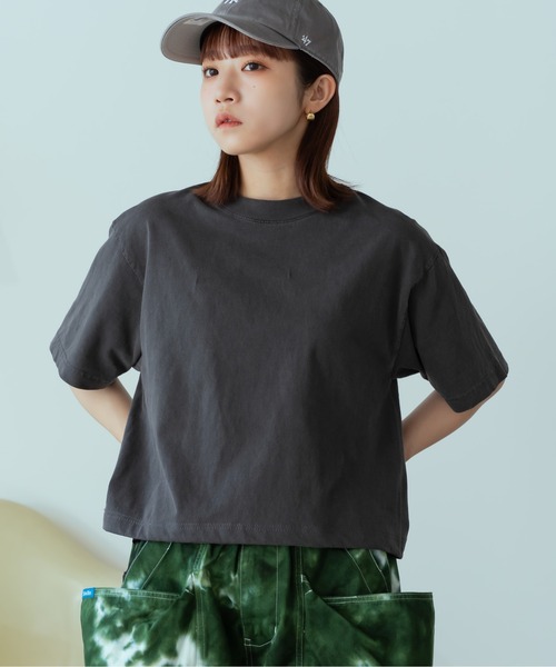tシャツ LOS ANGELES APPAREL/ロサンゼルスアパレル 6.5OZ GARMENT DYE CREW NECK CROPPED TEE