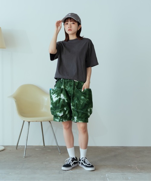 tシャツ LOS ANGELES APPAREL/ロサンゼルスアパレル 6.5OZ GARMENT DYE CREW NECK CROPPED TEE