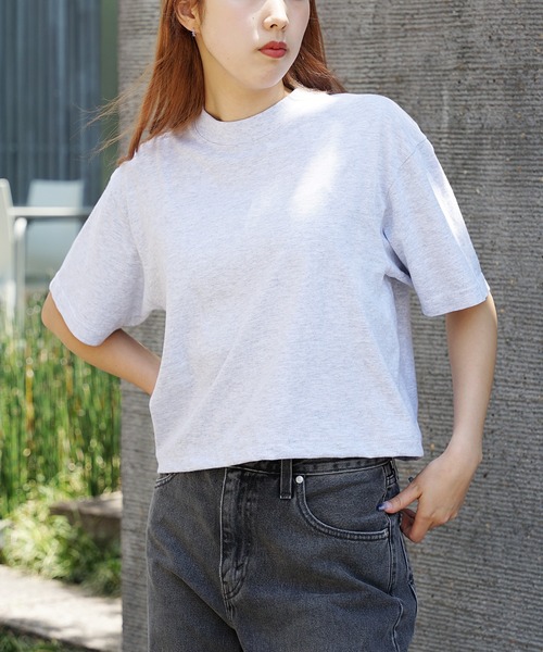 tシャツ LOS ANGELES APPAREL/ロサンゼルスアパレル 6.5OZ GARMENT DYE CREW NECK CROPPED TEE