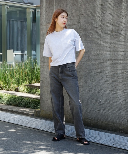 tシャツ LOS ANGELES APPAREL/ロサンゼルスアパレル 6.5OZ GARMENT DYE CREW NECK CROPPED TEE