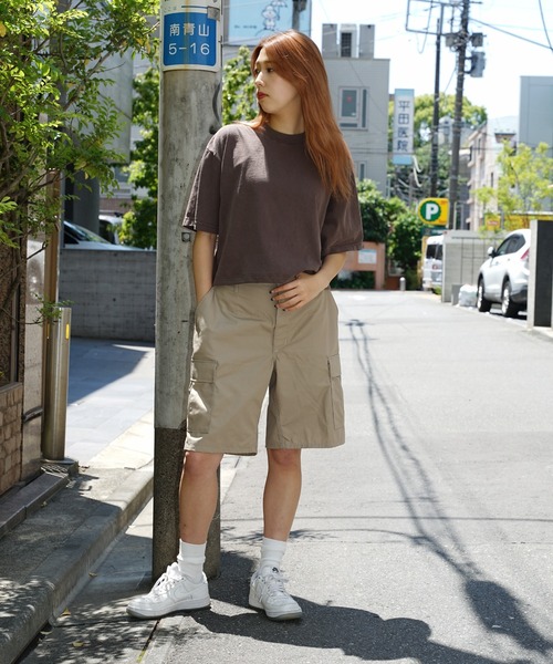 tシャツ LOS ANGELES APPAREL/ロサンゼルスアパレル 6.5OZ GARMENT DYE CREW NECK CROPPED TEE