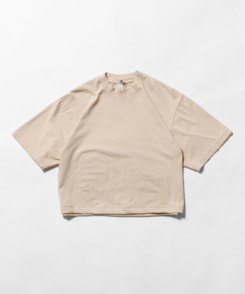 tシャツ LOS ANGELES APPAREL/ロサンゼルスアパレル 6.5OZ GARMENT DYE CREW NECK CROPPED TEE