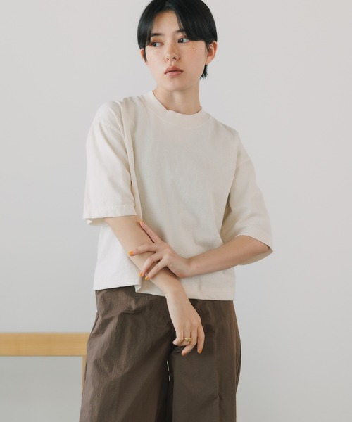 tシャツ LOS ANGELES APPAREL/ロサンゼルスアパレル 6.5OZ GARMENT DYE CREW NECK CROPPED TEE