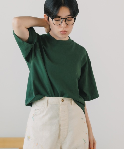 tシャツ LOS ANGELES APPAREL/ロサンゼルスアパレル 6.5OZ GARMENT DYE CREW NECK CROPPED TEE