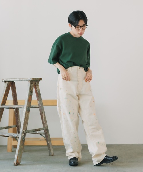 tシャツ LOS ANGELES APPAREL/ロサンゼルスアパレル 6.5OZ GARMENT DYE CREW NECK CROPPED TEE