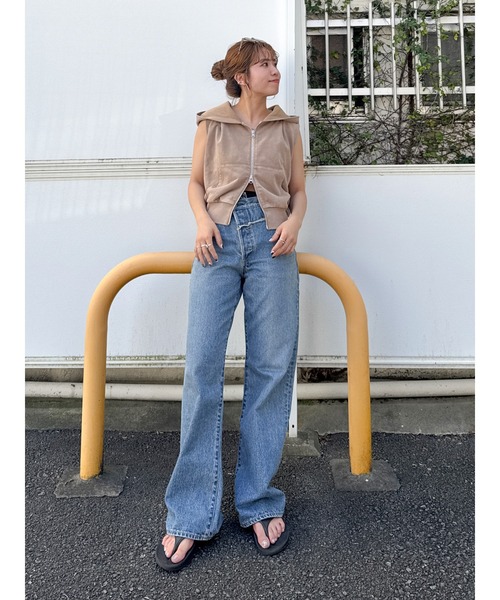 Ungrid ジーンズ デニム デニムパンツ ウエストデザインリメイク