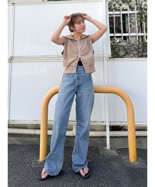 ungrid リメイクデニム　24 ungrid 今季リメイクデザインルースデニム24