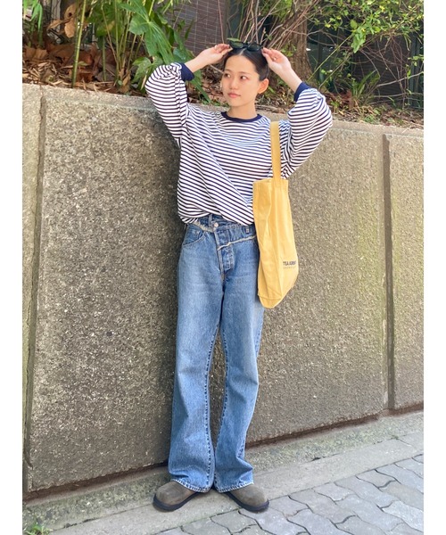 Ungrid リメイクデニム 人気商品26 Ungrid ジーンズ デニム デニムパンツ ウエストデザインリメイク