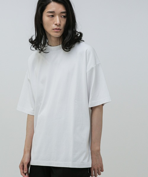 「NANO universe」 半袖Tシャツ S ブルー メンズ