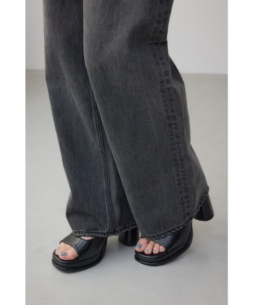 【 】Jeans パッド フラットフォーム サンダル ♪ AZUL BY MOUSSY サンダル スクエアカットプラットフォーム