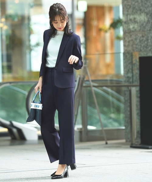 美品✨ルイルエブティック スーツ セットアップ パンツ ネイビー　S ルイルエブティック RUIRUE BOUTIQUE パンツセットアップスーツ