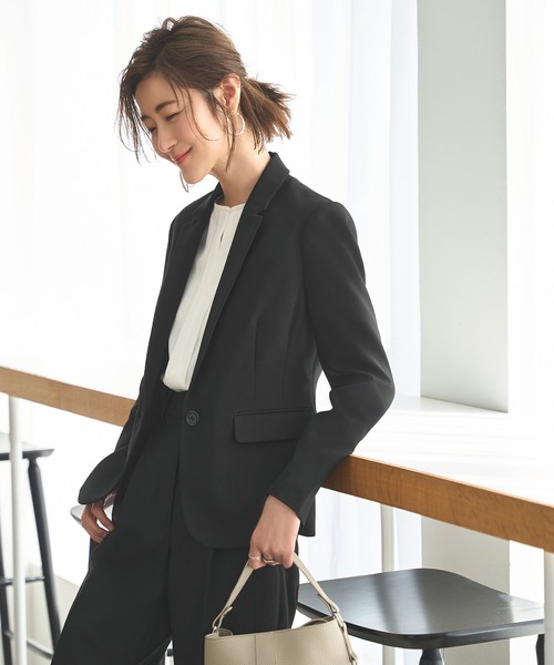 新品未使用⭐︎RUIRUE BOUTIQUE 洗えるビジネススーツパンツセット　黒 RUIRUE BOUTIQUE セットアップ 選べる4タイプ洗えるベーシック