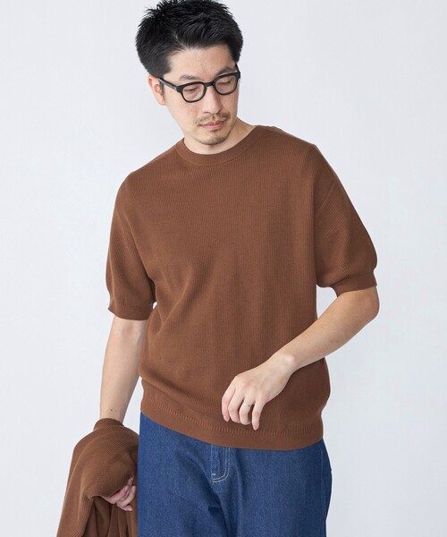 SHIPS（シップス） tシャツ SHIPS: 奥山メリヤス ニット Tシャツ