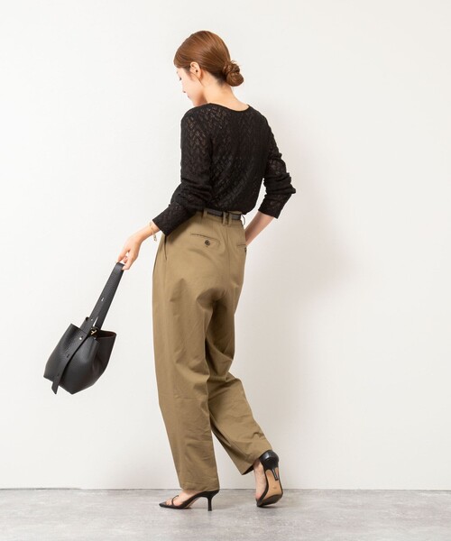 ノーリーズのアイボリー レースカーディガン 38 ノーリーズの