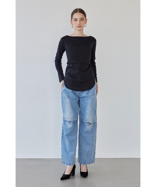「ALEXIA STAM」 長袖カットソー S ホワイト レディース