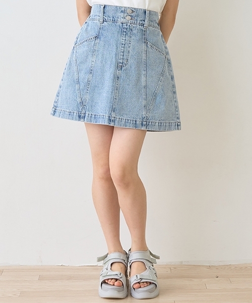 LOVETOXIC スカート オシャ見え切替えスカート キッズ 子供服 女の子