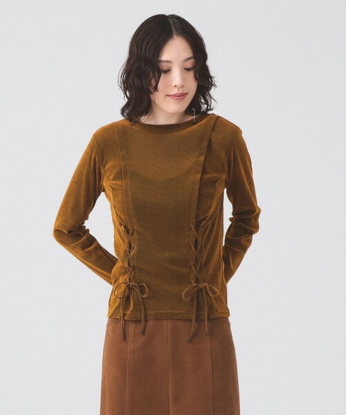 tシャツ フロッキー レースアップ トップス レディース
