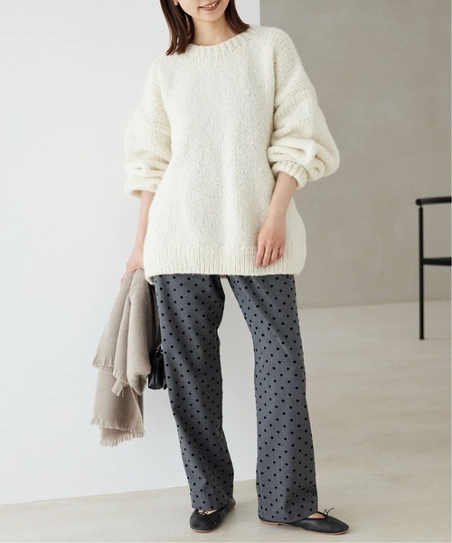 「SLOBE IENA」 バレエシューズ 24.5cm ブラック レディース