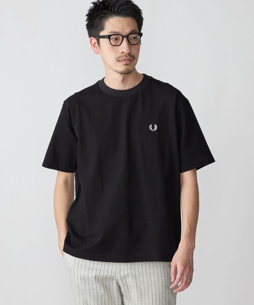 FRED PERRY（フレッドペリー） 半袖Tシャツ MEDIUM ネイビー メンズ