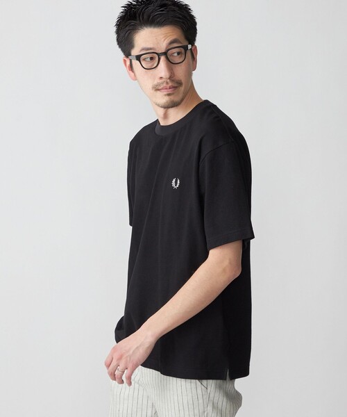 FRED PERRY（フレッドペリー） 半袖Tシャツ MEDIUM ネイビー メンズ