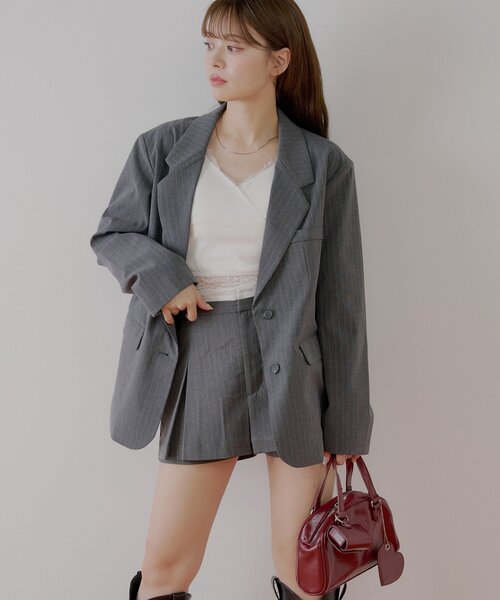 Chico（チコ） ジャケット テーラードジャケット ビッグショルダー