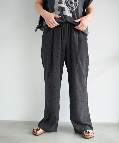 Spick＆Span（スピック アンド スパン） パンツ 「WEB限定」フロッキー