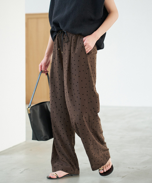 Spick＆Span（スピック アンド スパン） パンツ 「WEB限定」フロッキー