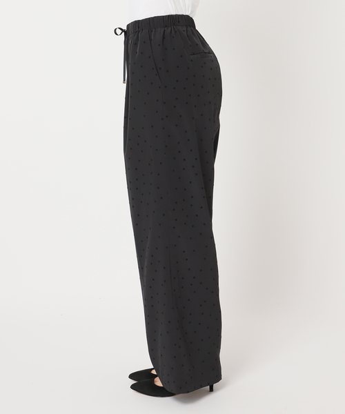 Spick＆Span パンツ 「WEB限定」フロッキードットイージーパンツ