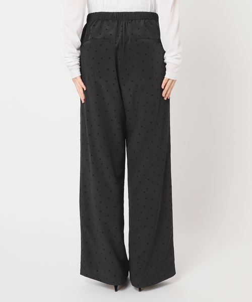 Spick＆Span パンツ 「WEB限定」フロッキードットイージーパンツ