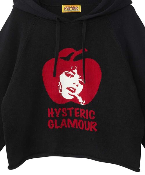 最終値下げ　ヒステリックグラマー　希少　ヒスガール　ニットパーカー HYSTERIC GLAMOUR（ヒステリックグラマー） ニット セーター APPLE