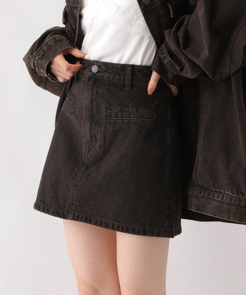 Moe様 ミニスカート S黒 ☆SALE☆スクエアミニスカート ショート丈（S418025）|SERAPH（セラフ