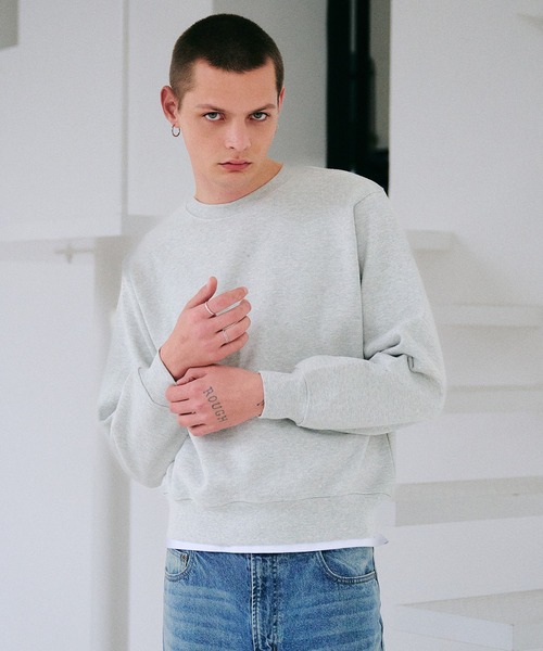 Regen Glanz トレーナー スウェット heavyweight cropped crewneck 