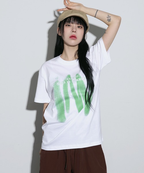 「FOLLOWIN」 半袖Tシャツ FREE ホワイト レディース_画像4