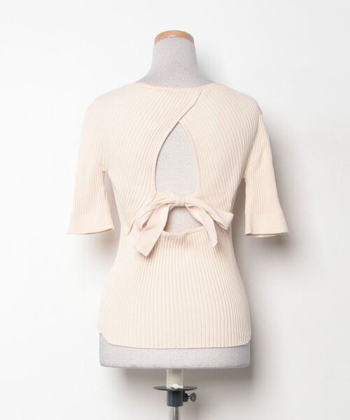 「Marilyn Moon」 半袖カットソー - ベージュ レディース_画像2