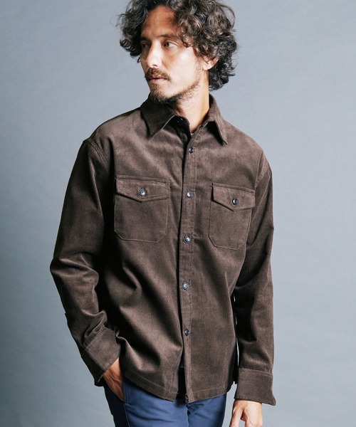 Magine（マージン） シャツ CTN CORDUROY WORK SHIRTS:コットン