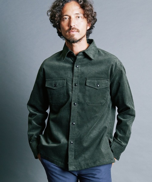 Magine（マージン） シャツ CTN CORDUROY WORK SHIRTS:コットン