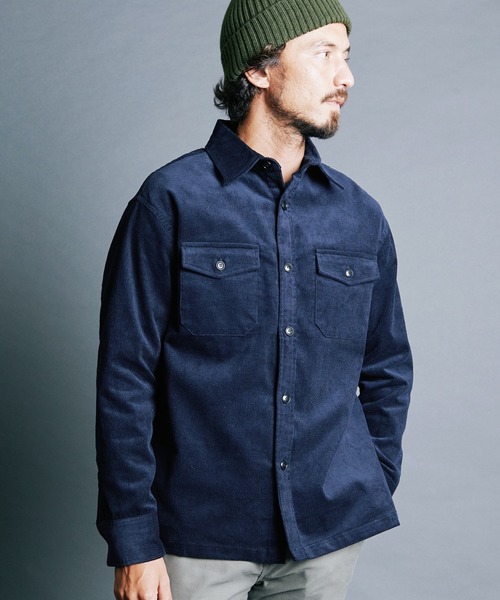 Magine（マージン） シャツ CTN CORDUROY WORK SHIRTS:コットン