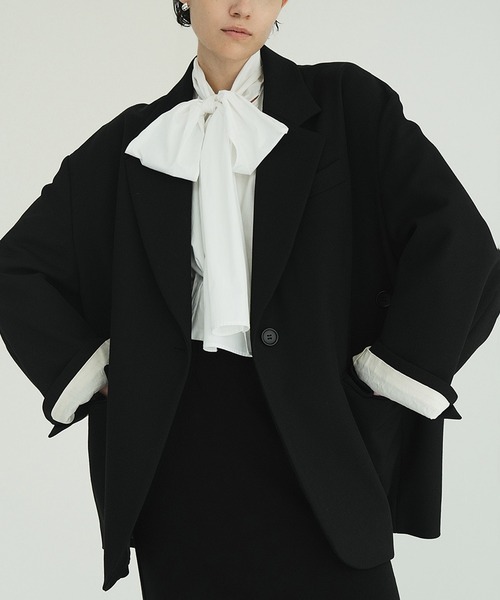 ブラウス シャツ RIBBON ZIP SHIRTS レディースの画像