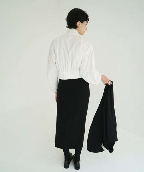 ブラウス シャツ RIBBON ZIP SHIRTS レディースの画像